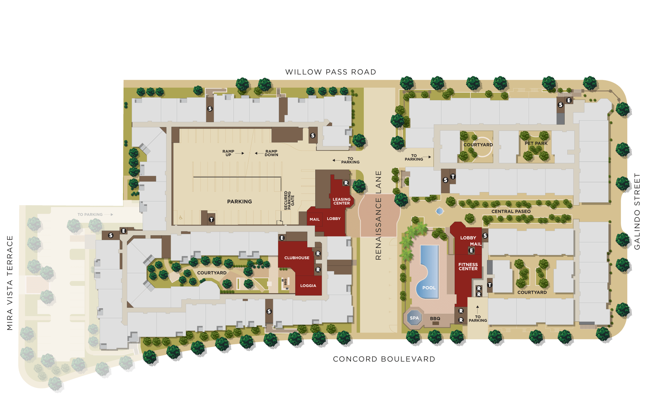 Renaissance Square Site Plan Upper Levels